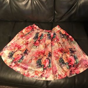 Floral skirt!